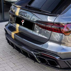 Audi RS6 C8 & RS7 C8 2020-ON with Aftermarket Parts - M Style Rear Diffuser Carbon Fiber / FRP from?Aero Republic