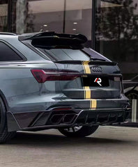 Audi RS6 C8 & RS7 C8 2020-ON with Aftermarket Parts - M Style Rear Diffuser Carbon Fiber / FRP from?Aero Republic
