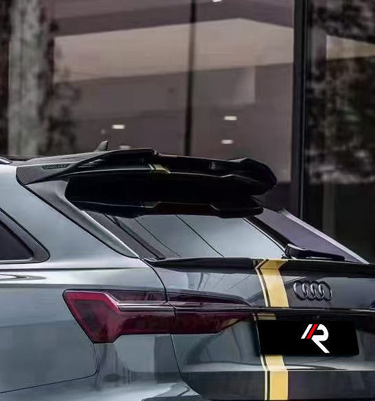 Audi RS6 C8 2020-ON with Aftermarket Parts - M Style Rear Roof Spoiler Pre-preg Carbon Fiber / FRP&nbsp;from&nbsp;Aero Republic