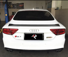Audi RS7 S7 A7 C8 2010 2011 2012 2013 2014 2015 2016 2017 2018 with Aftermarket Parts - KZ Style Rear Spoiler Carbon Fiber from Aero Republic