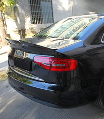 Audi S4 A4 B8 B8.5 Sedan 2009 2010 2011 2012 2013 2014 2015 2016 with Aftermarket Parts - PSM Style Rear Lip Spoiler?Carbon Fiber from Aero Republic