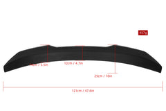 Audi S4 A4 B8 B8.5 Sedan 2009 2010 2011 2012 2013 2014 2015 2016 with Aftermarket Parts - PSM Style Rear Lip Spoiler?Carbon Fiber from Aero Republic