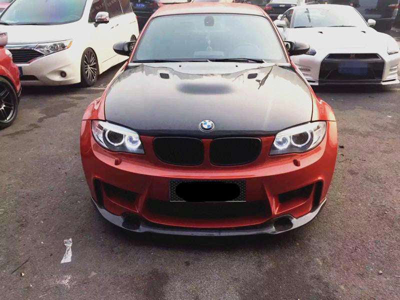 BMW 1M E82 2011 with Aftermarket Parts - R Style Front Lip Carbon Fiber from Aero Republic