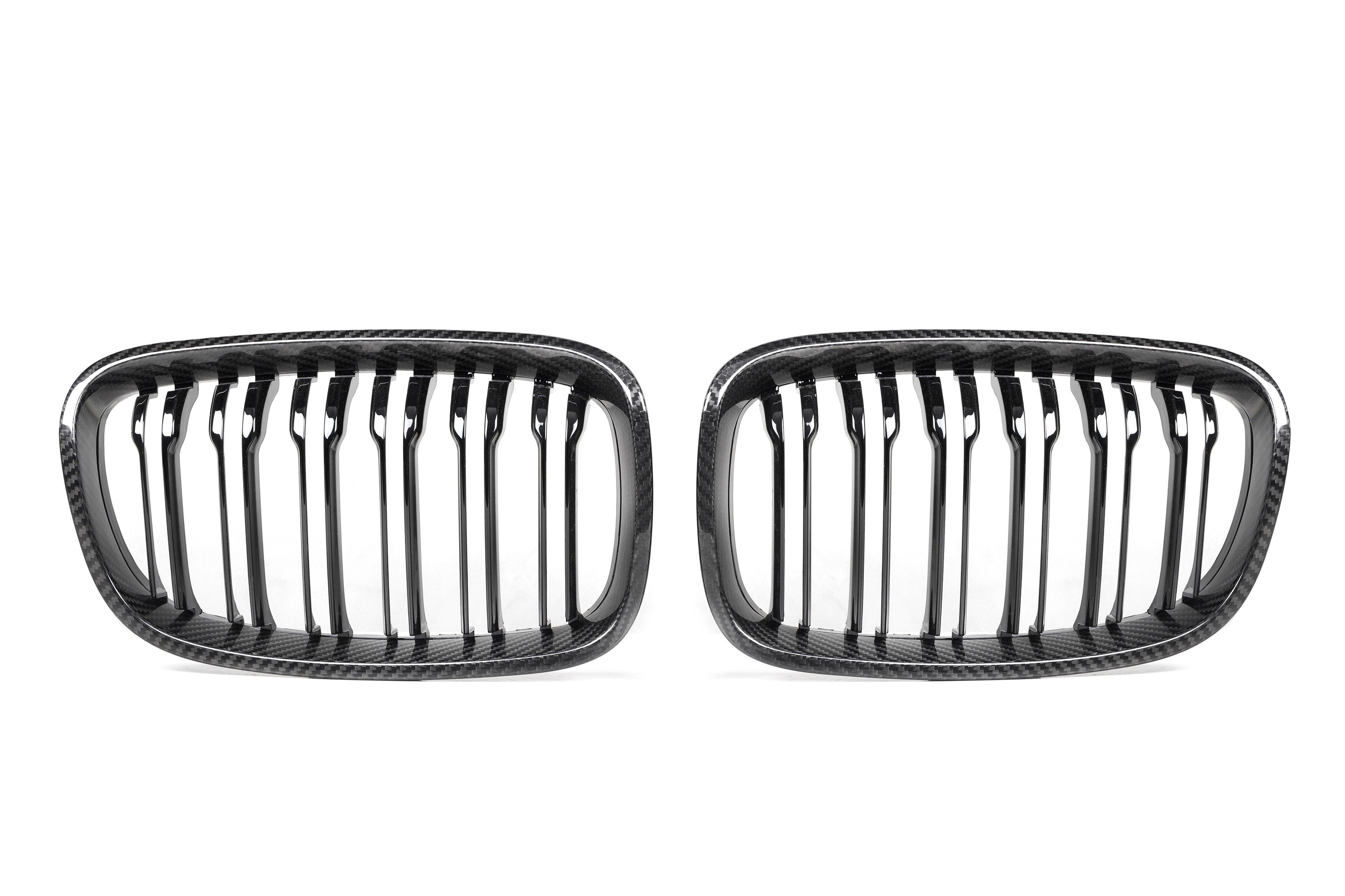 BMW 1 Series 135i 125i 118i 116i 114i 125d 120d 118d 116d 114d F20 Pre-LCI 2012 2013 2014 with Aftermarket Parts - Dual Slat Front Kidney Grill Pre-preg Carbon Fiber from Aero Republic