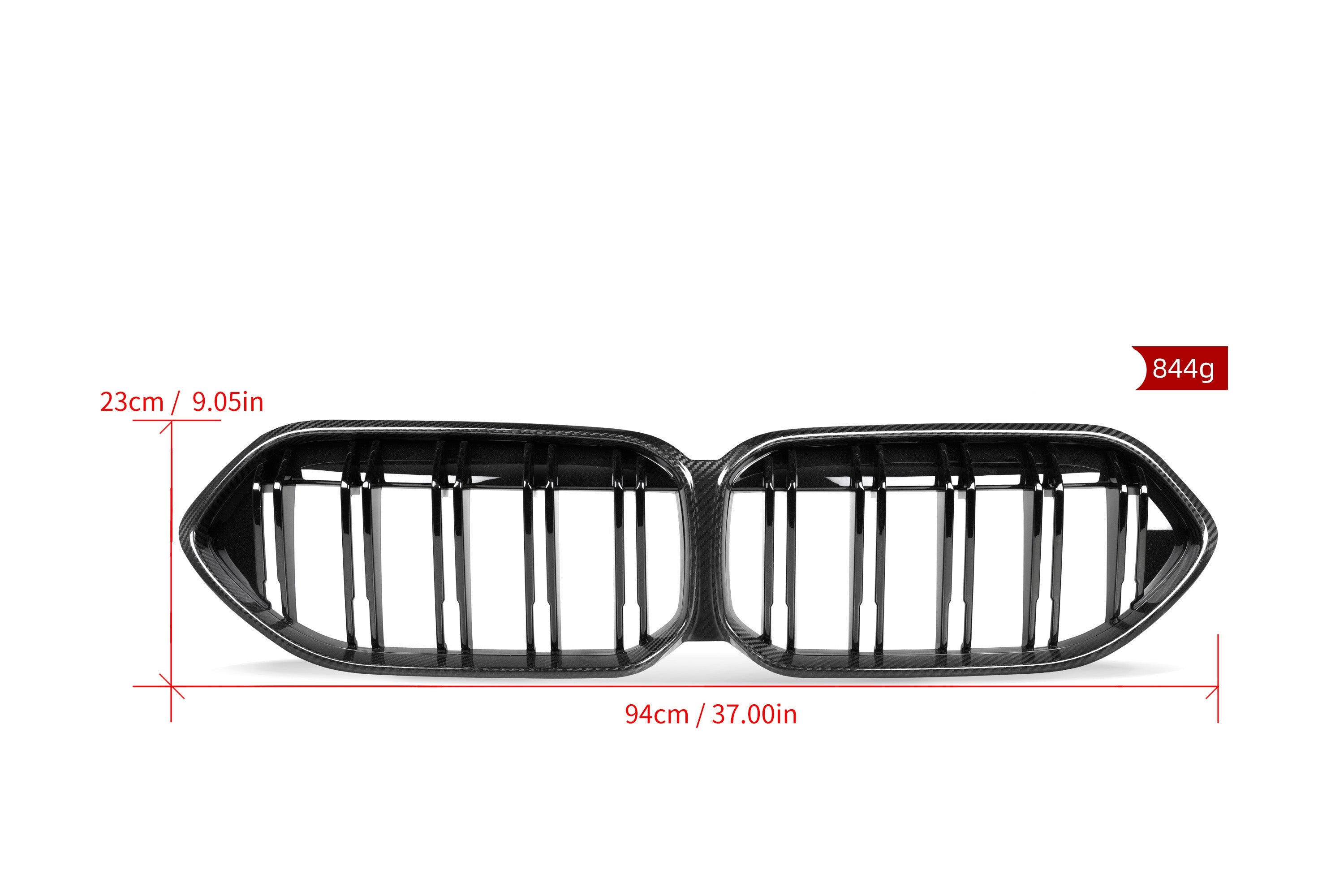 BMW 2 Series 228 M235 F44  2020 2021 2022 2023 2024 (Fits both Pre-LCI and LCI) with Aftermarket Parts - Dual Slat Front Kidney Grill Pre-preg Carbon Fiber from Aero Republic