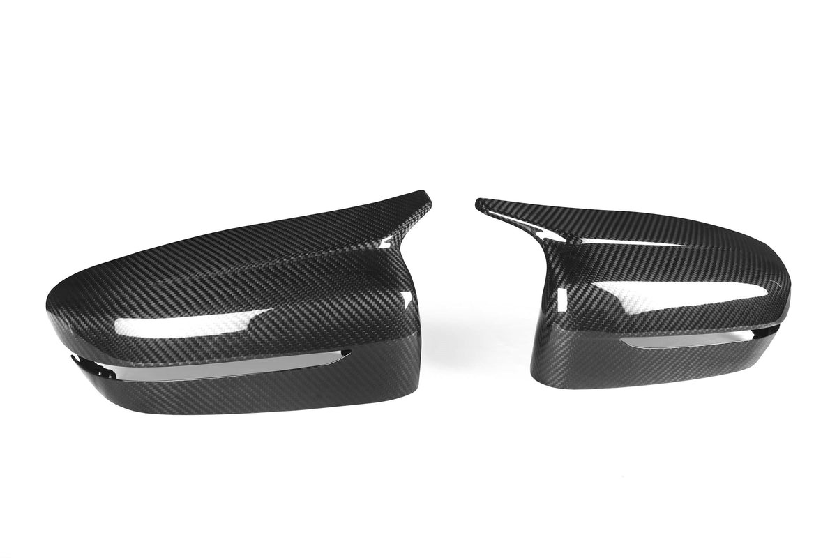 BMW 2 Series 230 G42 2022-ON (Right Hand Drive Only) with Aftermarket Parts - F9X Style / RHD Replacement Mirror Caps Pre-preg Carbon Fiber from Aero Republic