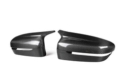 BMW 2 Series 230 G42 2022-ON (Right Hand Drive Only) with Aftermarket Parts - F9X Style / RHD Replacement Mirror Caps Pre-preg Carbon Fiber from Aero Republic