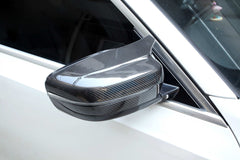 BMW 2 Series 230 G42 2022-ON (Left Hand Drive Only) with Aftermarket Parts - F9X Style / LHD Replacement Mirror Caps Dry Pre-preg Carbon Fiber from Aero Republic