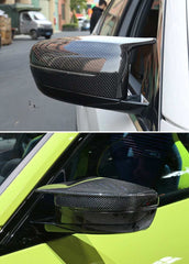 BMW 2 Series 230 G42 2022-ON (Left Hand Drive Only) with Aftermarket Parts - F9X Style / LHD Replacement Mirror Caps Dry Pre-preg Carbon Fiber from Aero Republic