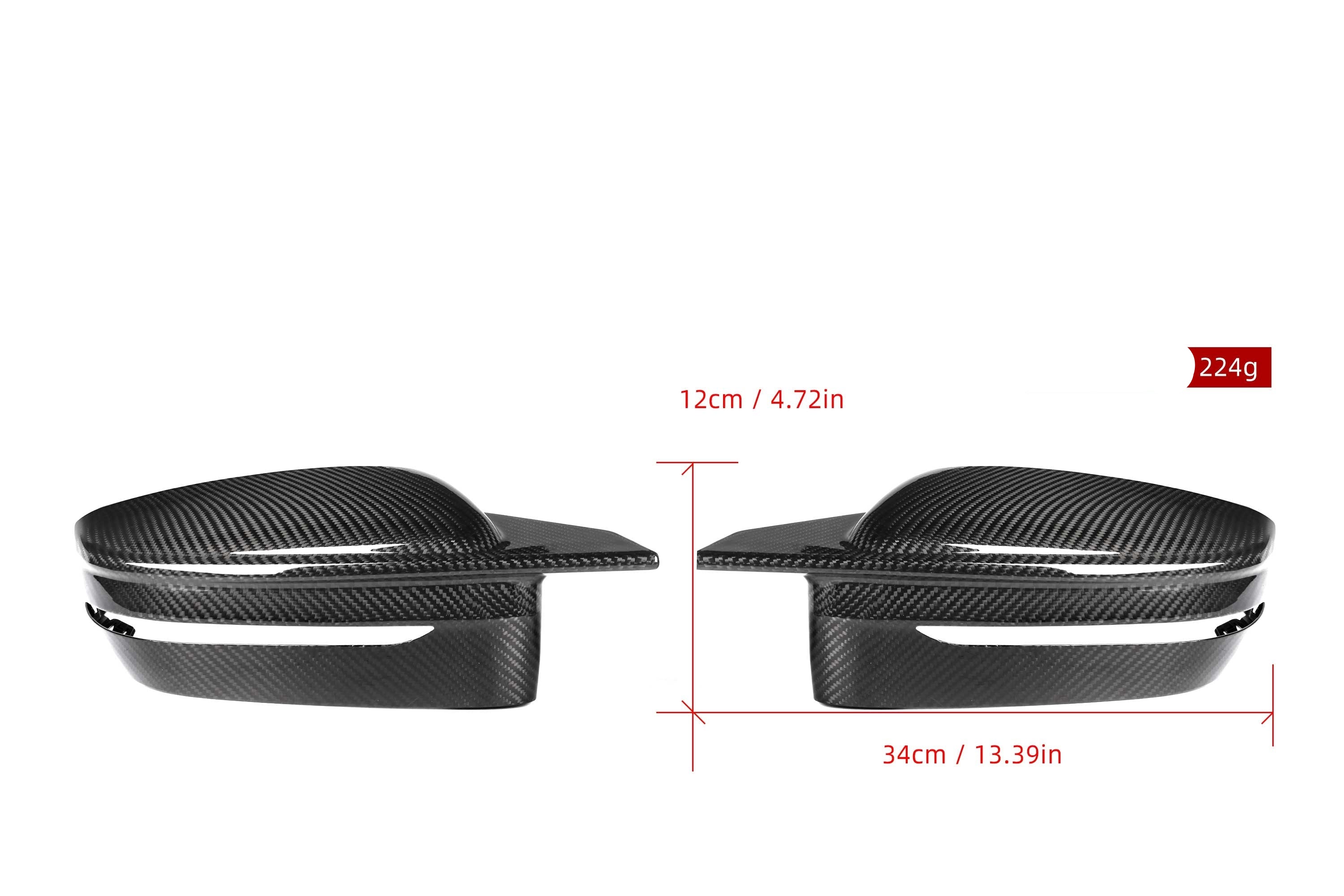 BMW 2 Series 230 G42 2022-ON LHD (Left Hand Drive Only) & RHD (Right Hand Drive Only) with Aftermarket Parts - G8X M Style / LHD & RHD Replacement Mirror Caps Pre-preg Carbon Fiber from Aero Republic