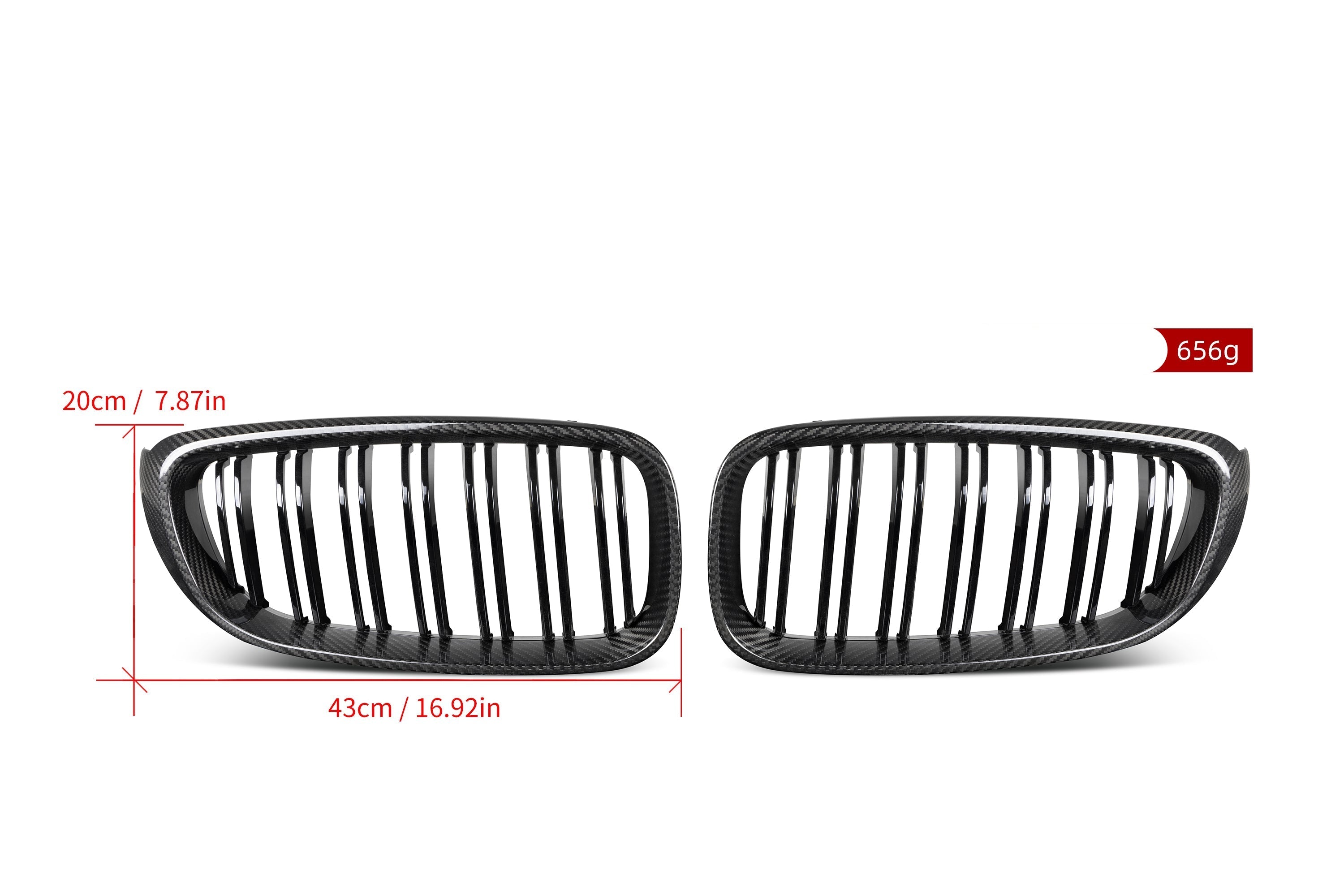 BMW 3 Series GT Gran Turismo 328i 335i F34 2012 2013 2014 2015 2016 2017 2018 2019 with Aftermarket Parts - Dual Slat Front Kidney Grill Pre-preg Carbon Fiber from Aero Republic