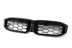 BMW 3 Series M340 330 320 G20 G21 LCI 2023 2024 with Aftermarket Parts - Dual Slat Front Kidney Grill Pre-preg Carbon Fiber from Aero Republic