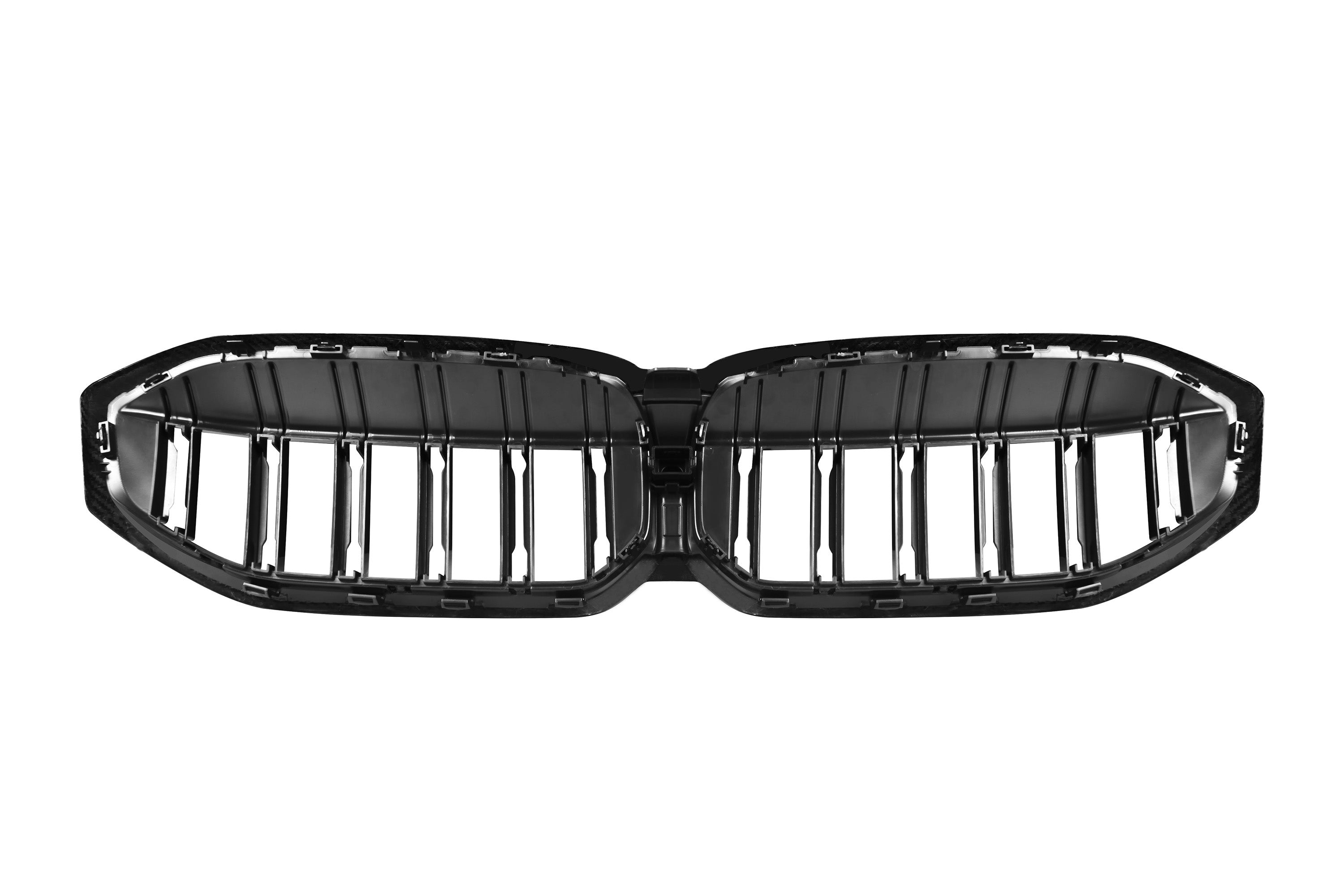 BMW 3 Series M340 330 320 G20 G21 LCI 2023 2024 with Aftermarket Parts - Dual Slat Front Kidney Grill Pre-preg Carbon Fiber from Aero Republic