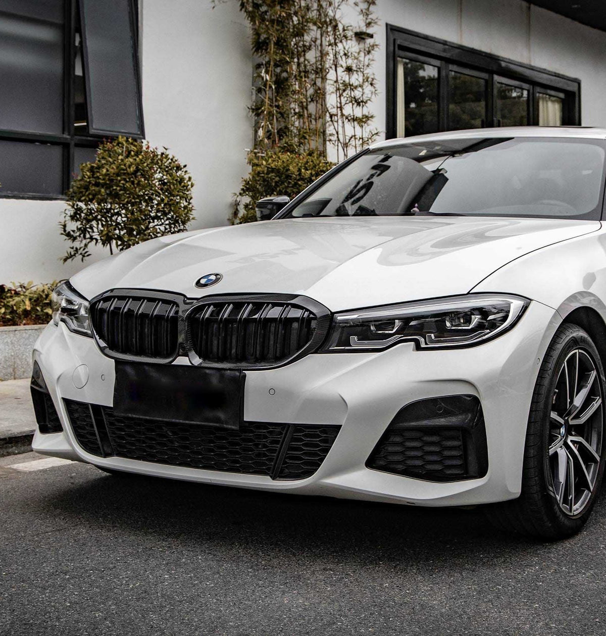 BMW 3 Series M340 330 320 G20 G21 Pre-LCI 2019 2020 2021 2022?with Aftermarket Parts - Dual Slat Front Kidney Grill ABS?from Aero Republic