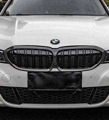 BMW 3 Series M340 330 320 G20 G21 Pre-LCI 2019 2020 2021 2022?with Aftermarket Parts - Dual Slat Front Kidney Grill ABS?from Aero Republic