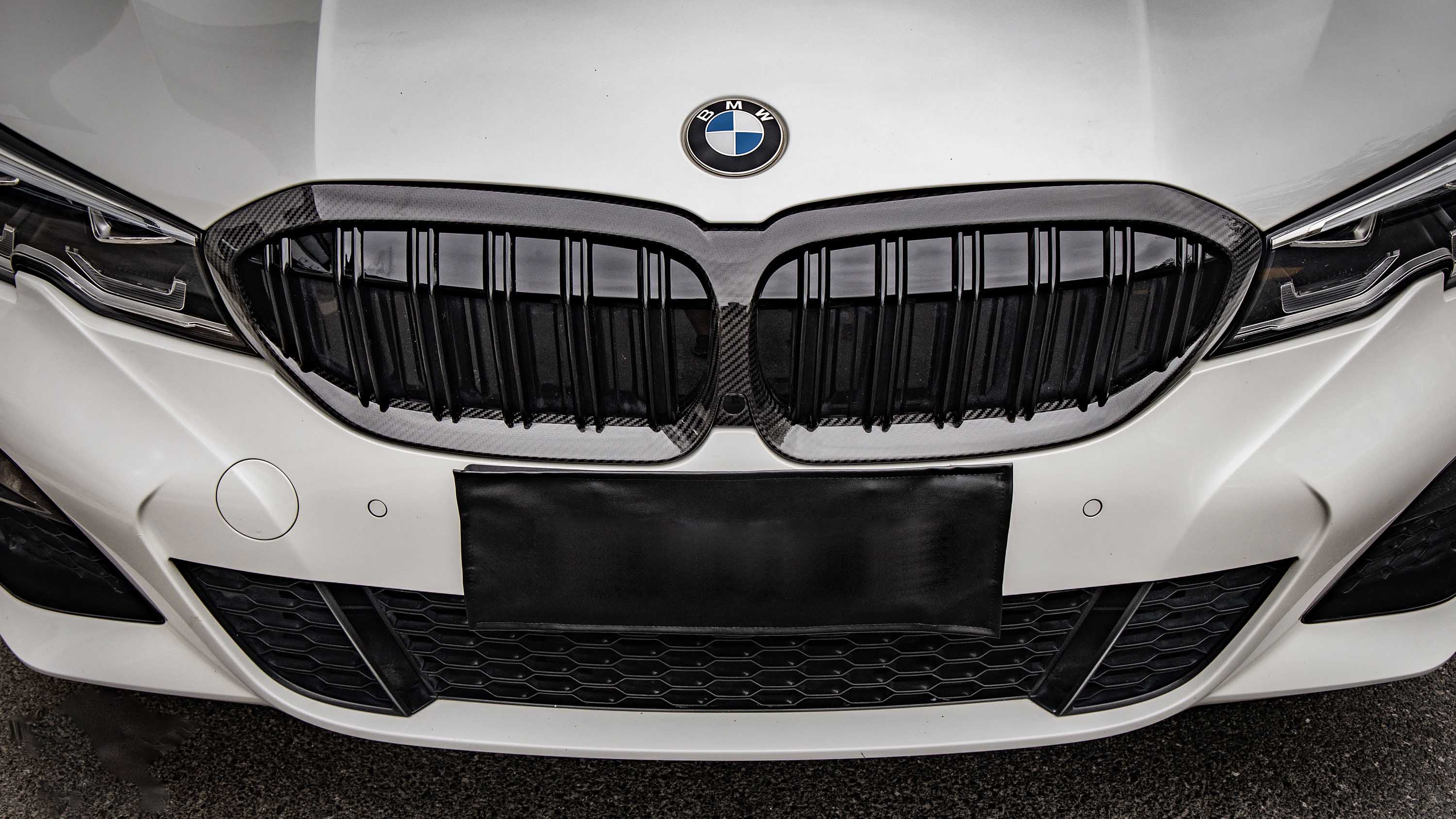 BMW 3 Series M340 330 320 G20 G21 Pre-LCI 2019 2020 2021 2022 with Aftermarket Parts - Dual Slat Front Kidney Grill Pre-preg Carbon Fiber from Aero Republic