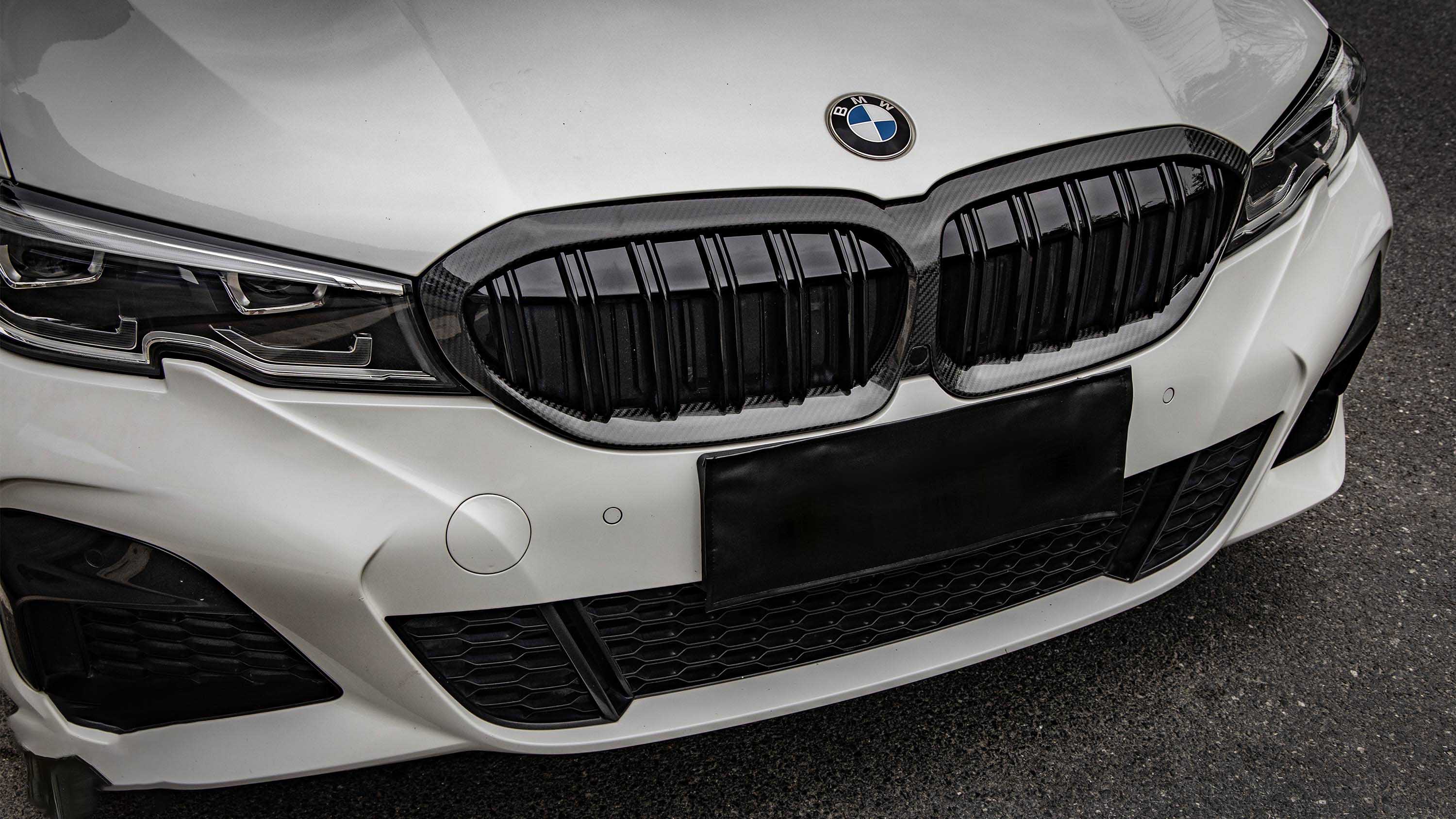 BMW 3 Series M340 330 320 G20 G21 Pre-LCI 2019 2020 2021 2022?with Aftermarket Parts - Dual Slat Front Kidney Grill ABS?from Aero Republic