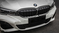 BMW 3 Series M340 330 320 G20 G21 Pre-LCI 2019 2020 2021 2022?with Aftermarket Parts - Dual Slat Front Kidney Grill ABS?from Aero Republic