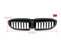 BMW 3 Series M340 330 320 G20 G21 Pre-LCI 2019 2020 2021 2022?with Aftermarket Parts - Single Slat Front Kidney Grill Pre-preg Carbon Fiber?from Aero Republic