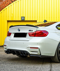 BMW 4 Series 440i 435i 430i 428i F32 Coupe 2014 2015 2016 2017 2018 2019 2020 & M4 F82 Coupe 2014 2015 2016 2017 2018 2019 2020 with Aftermarket Parts - CS Style Rear Lip Spoiler Pre-preg Carbon Fiber from Aero Republic