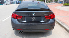 BMW 4 Series Gran Coupe 440i 435i 430i 428i F36 2014 2015 2016 2017 2018 2019 2020 with Aftermarket Parts - PSM Style Rear Lip Spoiler Pre-preg Carbon Fiber from Aero Republic