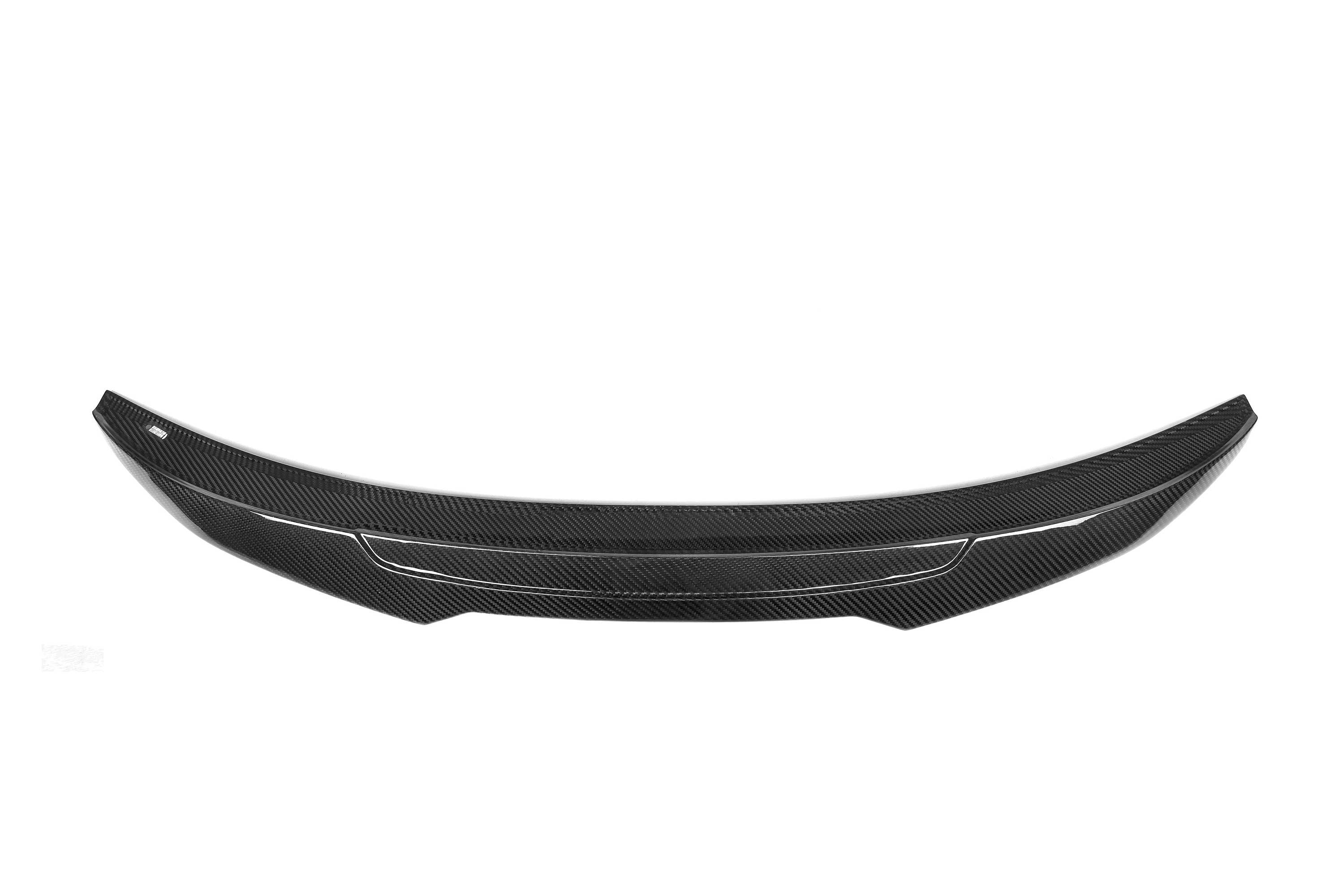 BMW 4 Series Gran Coupe 440i 435i 430i 428i F36 2014 2015 2016 2017 2018 2019 2020 with Aftermarket Parts - PSM Style Rear Lip Spoiler Pre-preg Carbon Fiber from Aero Republic