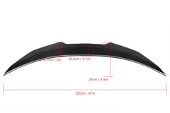 BMW 4 Series Gran Coupe 440i 435i 430i 428i F36 2014 2015 2016 2017 2018 2019 2020 with Aftermarket Parts - PSM Style Rear Lip Spoiler Pre-preg Carbon Fiber from Aero Republic