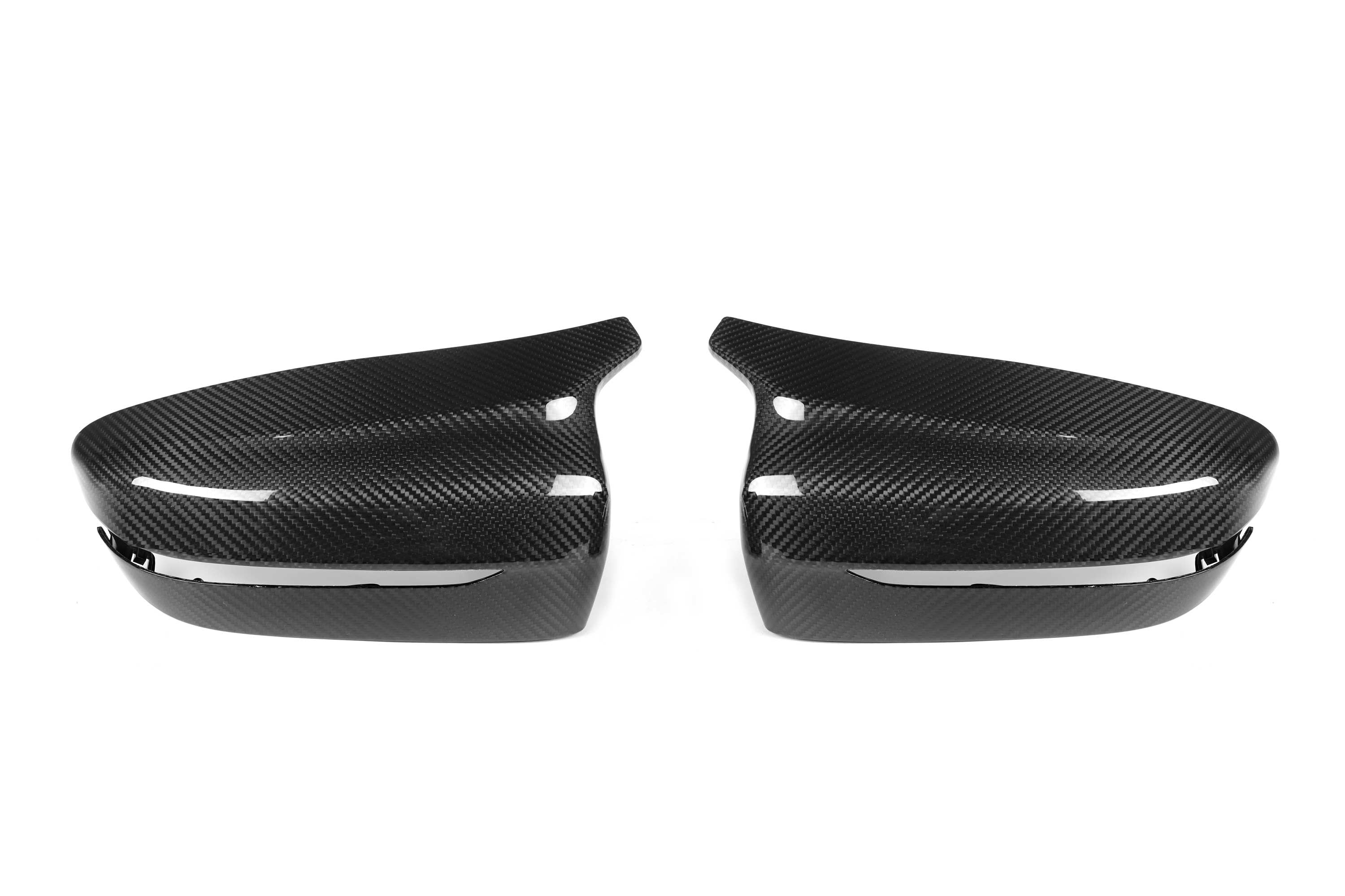 BMW 4 Series M440 430 G22 G23 2020 2021 (Left Hand Drive Only) & 430 G22 G23 G26 2022-ON (Left Hand Drive Only) & I4 eDrive40 G26 2022-ON (Left Hand Drive Only) with Aftermarket Parts - F9X Style / LHD Replacement Mirror Caps Dry Pre-preg Carbon Fiber from Aero Republic