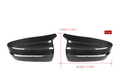 BMW 4 Series M440 430 G22 G23 2020 2021 (Left Hand Drive Only) & 430 G22 G23 G26 2022-ON (Left Hand Drive Only) & I4 eDrive40 G26 2022-ON (Left Hand Drive Only) with Aftermarket Parts - F9X Style / LHD Replacement Mirror Caps Dry Pre-preg Carbon Fiber from Aero Republic