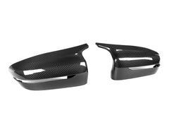BMW 4 Series M440 430 G22 G23 2020 2021 (Left Hand Drive Only) & 430 G22 G23 G26 2022-ON (Left Hand Drive Only) & I4 eDrive40 G26 2022-ON (Left Hand Drive Only) with Aftermarket Parts - F9X Style / LHD Replacement Mirror Caps Dry Pre-preg Carbon Fiber from Aero Republic