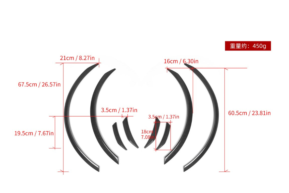 BMW 4 Series M440 430 G22 G23 2020 2021 2022 2023 2024 with Aftermarket Parts - MP Style Wheel Arches Fender Flares Pre-preg Carbon Fiber / FRP from Aero Republic