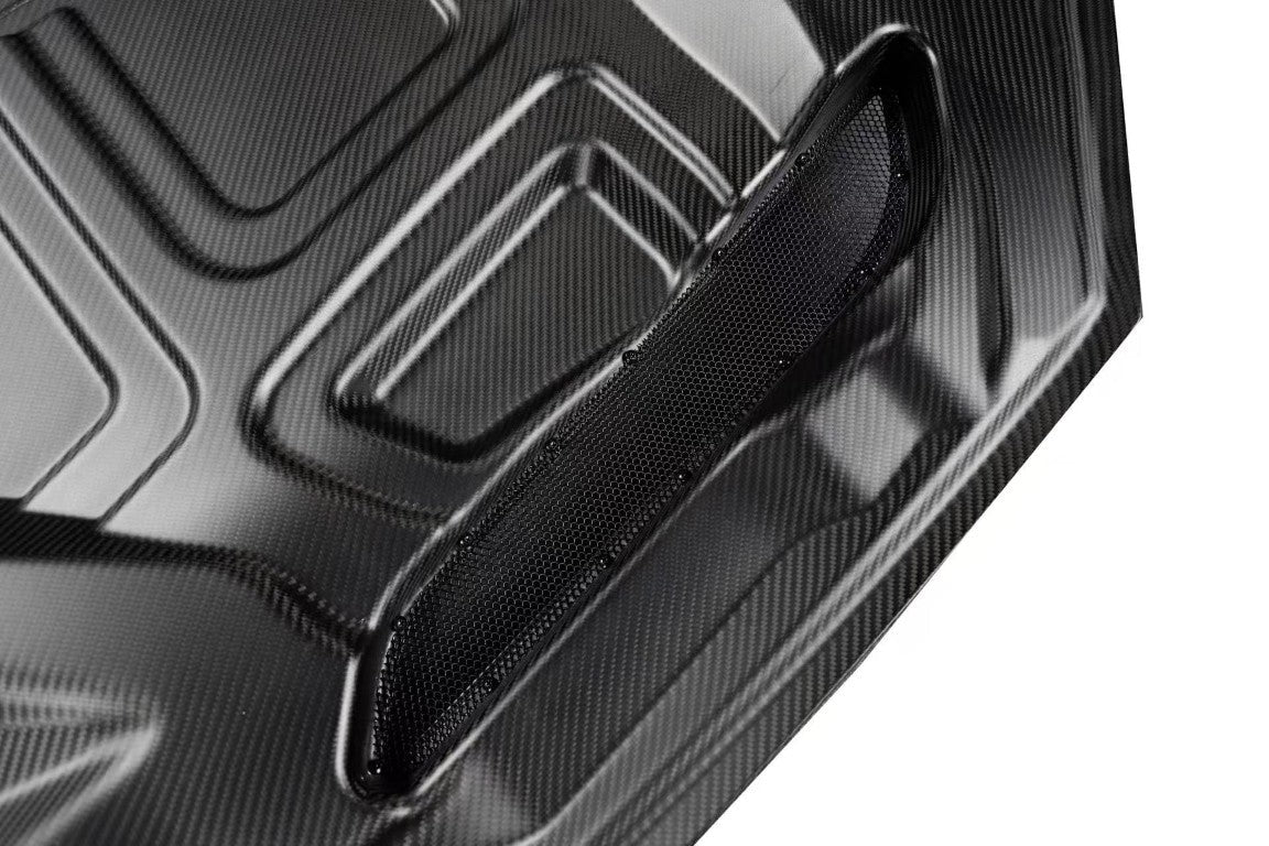 BMW 4 Series M440 430 G22 G23 2020-ON & 4 Series M440 430 G26 2020-ON with Aftermarket Parts - Tempered Glass Clearview Hood Dry Pre-preg Carbon Fiber from Aero Republic