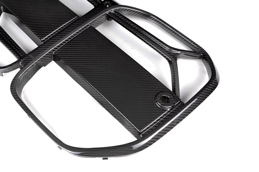 BMW 4 Series M440 430 G22 G23 2020 2021 2022 2023 2024 with Aftermarket Parts - CSL / Without ACC & CSL / With ACC Front Kidney Grill Pre-preg Carbon Fiber from Aero Republic