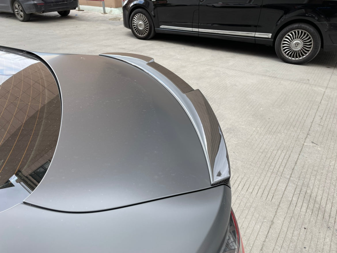 BMW 4 Series M440 430 G22 2020 2021 2022 2023 2024 & M4 G82 2021 2022 2023 2024 with Aftermarket Parts - M4?Style Rear Lip Spoiler Pre-preg Carbon Carbon Fiber from Aero Republic