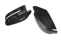 BMW 4 Series M440 G22 G23 G26 2022-ON LHD (Left Hand Drive Only) & I4 e Drive 40 G26 2022-ON LHD (Left Hand Drive Only) with Aftermarket Parts - OE Style Replacement Mirror Caps Pre-preg Carbon Fiber from Aero Republic