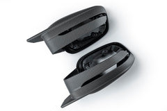 BMW 4 Series M440 G22 G23 G26 2022-ON LHD (Left Hand Drive Only) & I4 e Drive 40 G26 2022-ON LHD (Left Hand Drive Only) with Aftermarket Parts - G8X Style / LHD Replacement Mirror Caps Carbon Fiber from Aero Republic
