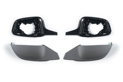 BMW 4 Series M440 G22 G23 G26 2022-ON LHD (Left Hand Drive Only) & I4 e Drive 40 G26 2022-ON LHD (Left Hand Drive Only) with Aftermarket Parts - G8X Style / LHD Replacement Mirror Caps Carbon Fiber from Aero Republic