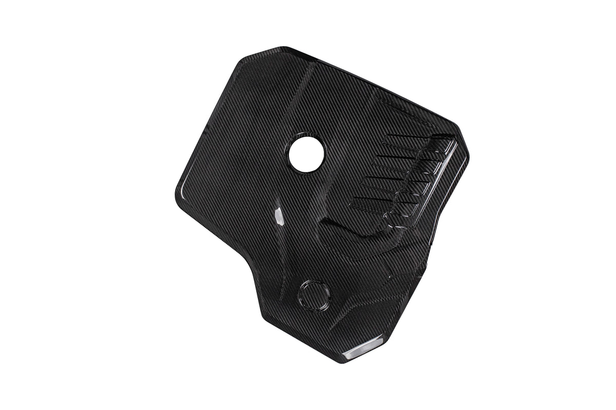 BMW 4 Serires M440i 430 G22 G23 G26 2021-ON with Aftermarket Parts - B48 Engine Cover Pre-preg Carbon Fiber from Aero Republic