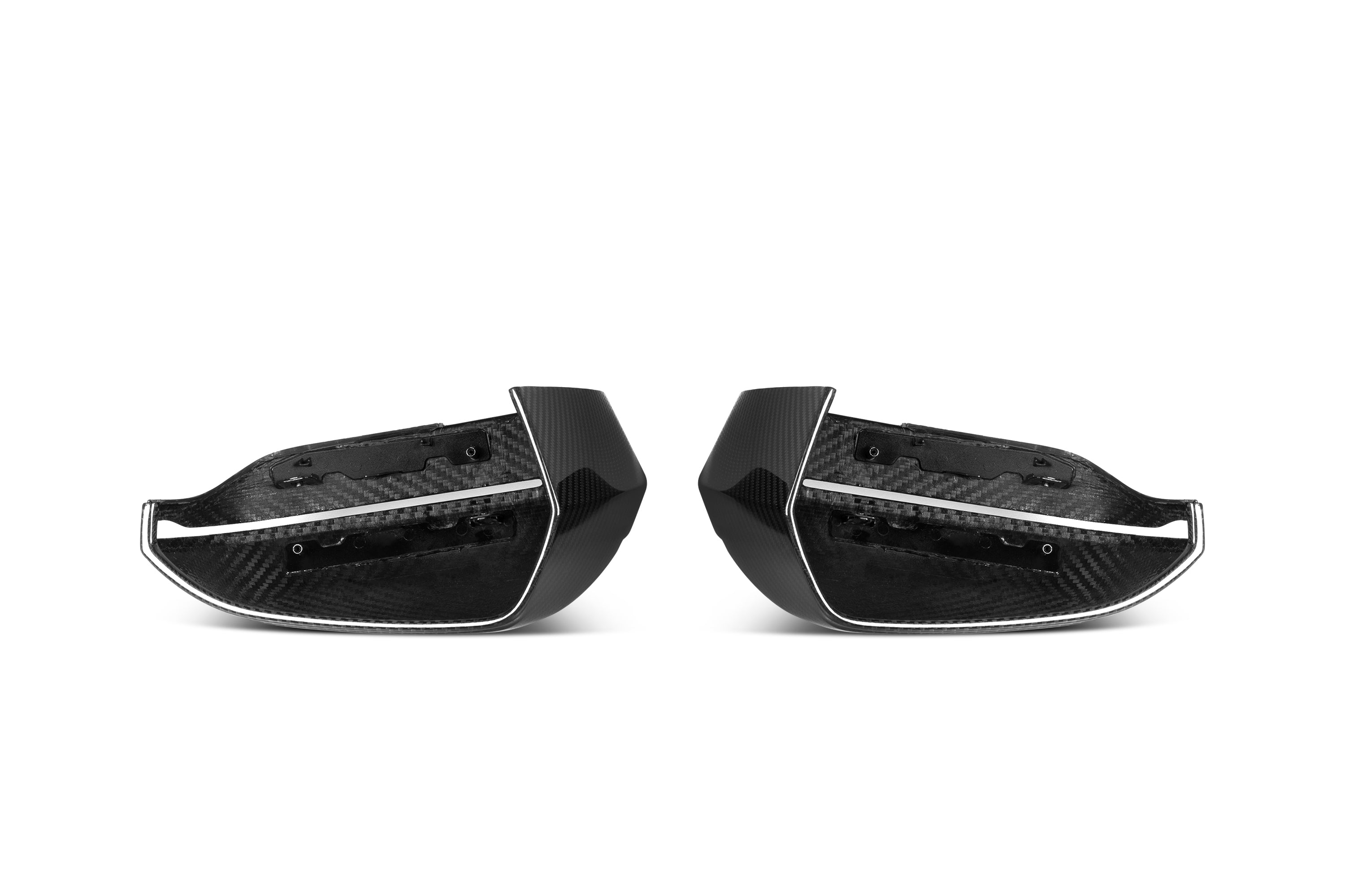 BMW 5 Series 530 540 & i5 e/x Drive40 M60 G60 G61 2024-ON LHD (Left Hand Drive) with Aftermarket Parts - OE Style / LHD Replacement Mirror Caps Pre-preg Carbon Fiber from Aero Republic