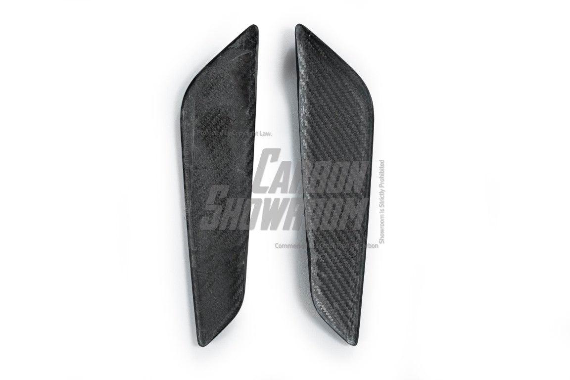 BMW 5 Series M550i 540i G30 (Fits both Pre-LCI & LCI) 2017 2018 2019 2020 2021 2022 2023 with Aftermarket Parts - OE Style Front Fender Vent Trim Carbon Fiber from Aero Republic