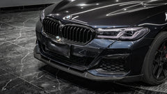 BMW 5 Series M550i 540i LCI G30 2021 2022 2023 with Aftermarket Parts - MP Style Front Lip Carbon Fiber from Aero Republic