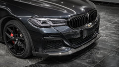 BMW 5 Series M550i 540i LCI G30 2021 2022 2023 with Aftermarket Parts - MP Style Front Lip Carbon Fiber from Aero Republic