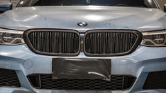 BMW 6 Series Gran Turismo GT 640i 630i 640d 630d 620d Pre-LCI G32 2017 2018 2019 2020 with Aftermarket Parts - Dual Slat Front Kidney Grill Pre-preg Carbon Fiber from Aero Republic