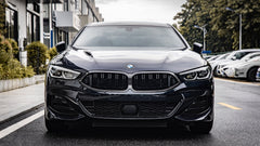 BMW 8 Series M850 840 G14 G15 G16 LCI 2023 2024 with Aftermarket Parts - Dual Slat Front Kidney Grill Pre-preg Carbon Fiber from Aero Republic