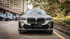 BMW IX3 BEV G08 LCI 2022-ON with Aftermarket Parts - Dual Slat Front Kidney Grill?Carbon Fiber from Aero Republic