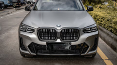 BMW IX3 BEV G08 LCI 2022-ON with Aftermarket Parts - Dual Slat Front Kidney Grill?Carbon Fiber from Aero Republic