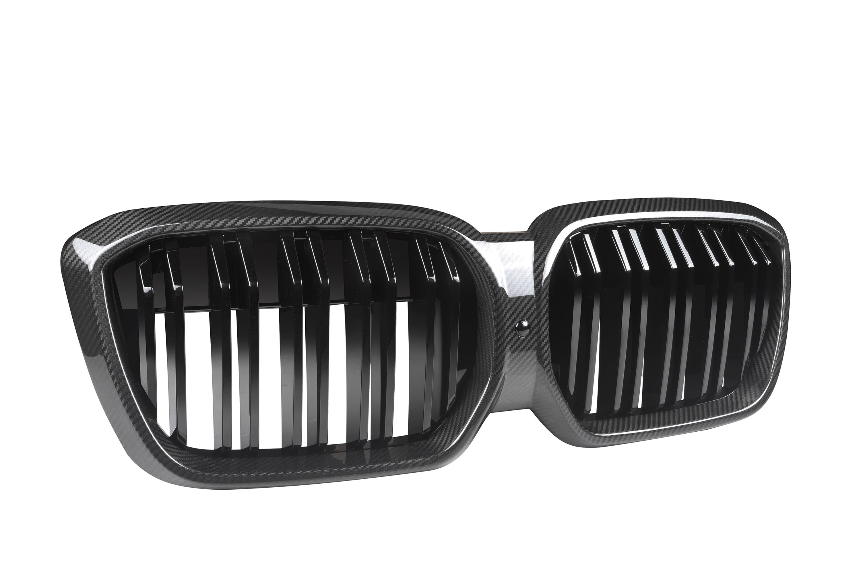 BMW IX3 BEV G08 LCI 2022-ON with Aftermarket Parts - Dual Slat Front Kidney Grill?Carbon Fiber from Aero Republic
