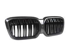 BMW IX3 BEV G08 LCI 2022-ON with Aftermarket Parts - Dual Slat Front Kidney Grill?Carbon Fiber from Aero Republic