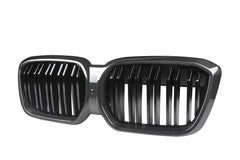 BMW IX3 BEV G08 LCI 2022-ON with Aftermarket Parts - Dual Slat Front Kidney Grill?Carbon Fiber from Aero Republic