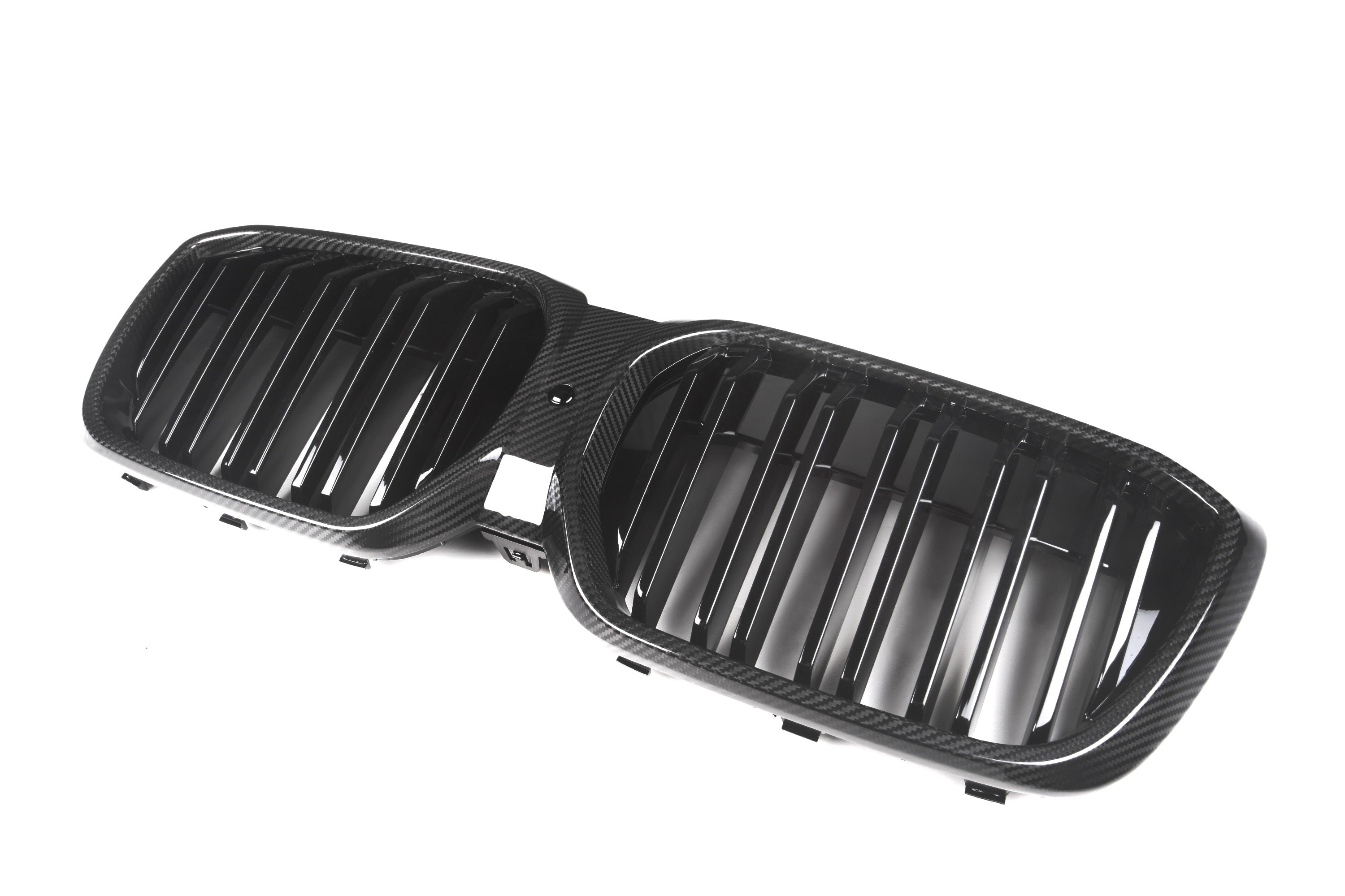 BMW IX3 BEV G08 LCI 2022-ON with Aftermarket Parts - Dual Slat Front Kidney Grill?Carbon Fiber from Aero Republic